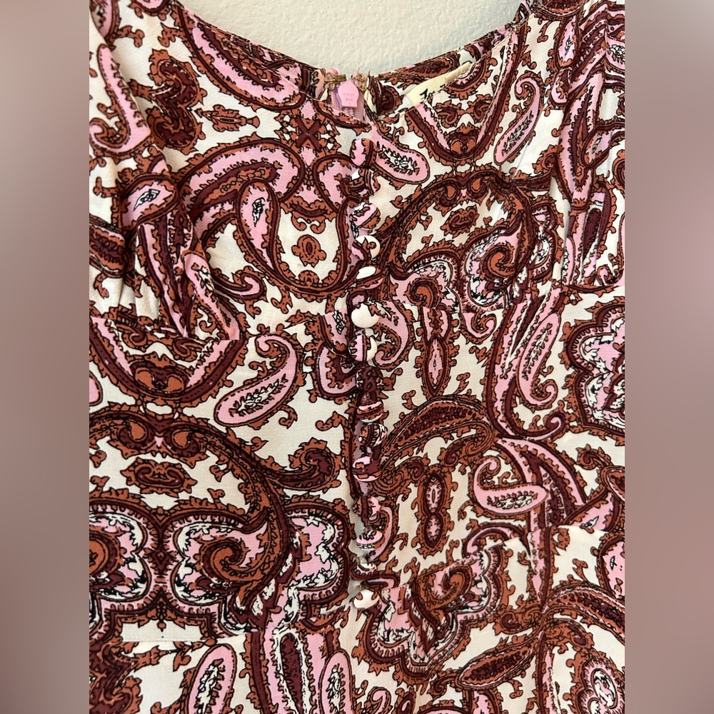 For Love and Lemons Georgi Lilac Paisley Dress XS NWT - Picture 7 of 9